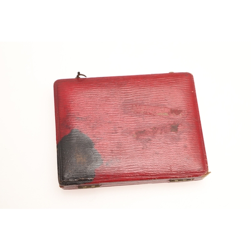 114 - CHARLES FOOT TAYLER. Miniature portrait of a lady wearing red dress with white collar and bow, her h... 