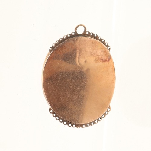 120 - RICHARD CROSSE (1742-1810). Miniature portrait of a gentleman wearing powdered bag wig and blue coat... 