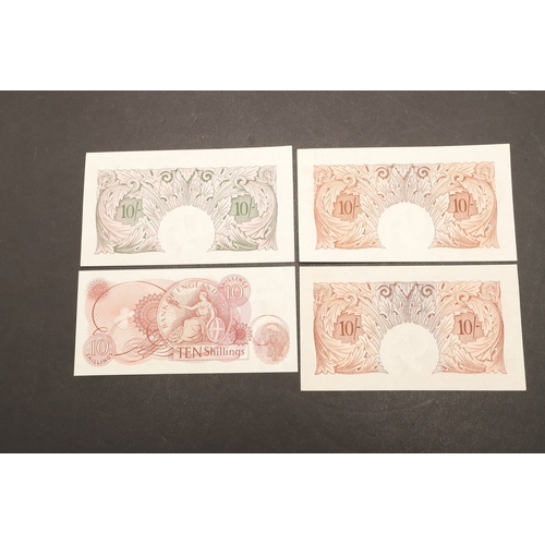 A COLLECTION OF SERIES 'A' AND 'C' TEN SHILLING NOTES. A collection of ...
