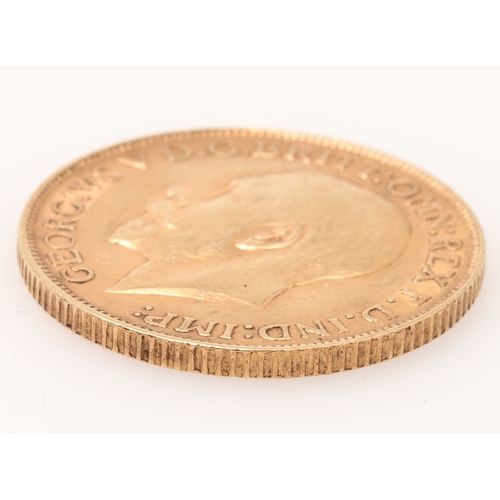 A GEORGE V SOVEREIGN, 1911. A George V Sovereign, bust l. reverse St ...