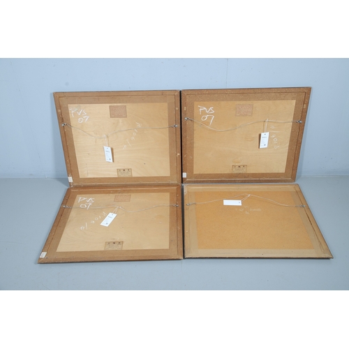 329 - WILLIAM WOOLLETT AFTER GEORGE STUBBS ARA (1724-1806). 'SHOOTING'. Plates 1, 2, 3 & 4, hand coloured ... 