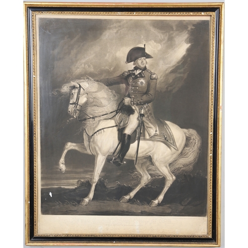 332 - JAMES WARD AFTER SIR WILLIAM BEECHEY RA (1753-1839). 'HIS MOST GRACIOUS MAJESTY GEORGE III ON HIS FA... 