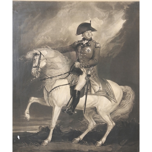 332 - JAMES WARD AFTER SIR WILLIAM BEECHEY RA (1753-1839). 'HIS MOST GRACIOUS MAJESTY GEORGE III ON HIS FA... 