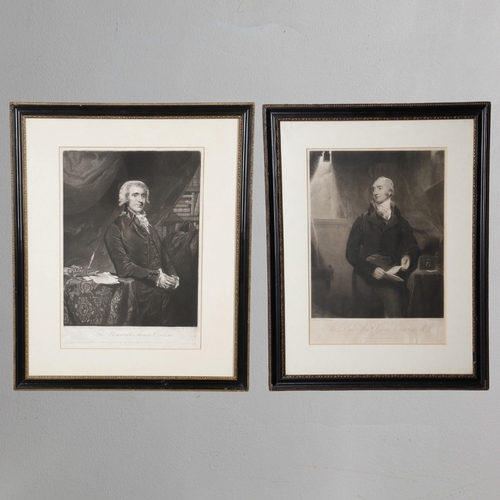 333 - JOHN JONES AFTER SIR JOSHUA REYNOLDS (1723-1792). 'THE HONOURABLE THOMAS ERSKINE'. Inscribed and pub... 