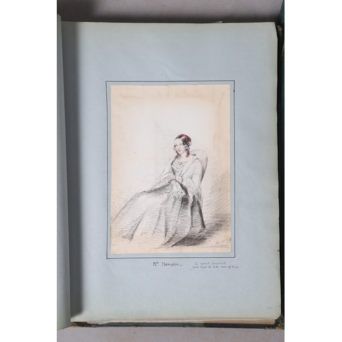 334 - A NINETEENTH CENTURY SCRAP BOOK AND LOOSE PRINTS. To include various figurative subjects including C... 