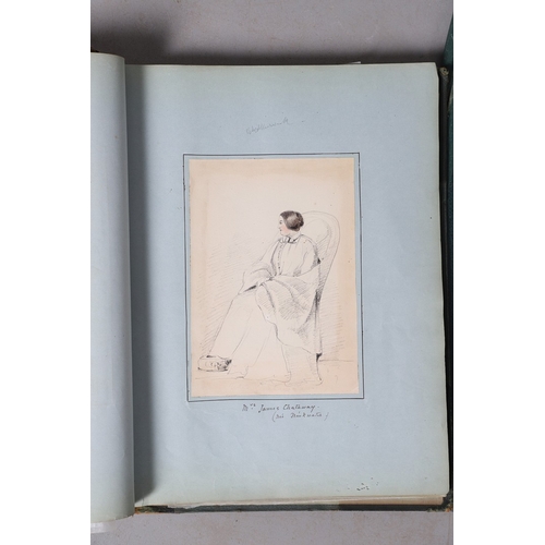 334 - A NINETEENTH CENTURY SCRAP BOOK AND LOOSE PRINTS. To include various figurative subjects including C... 