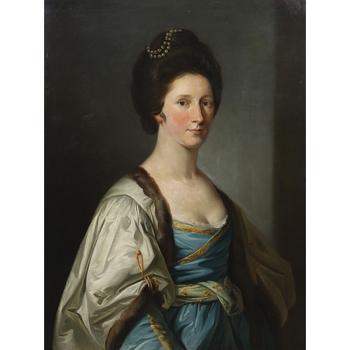 371 - ATTRIBUTED TO FRANCIS COTES RA (1726  1770). PORTRAIT OF CLEMENTINA STEWART OF GRANDTULLY (c. 1730-... 