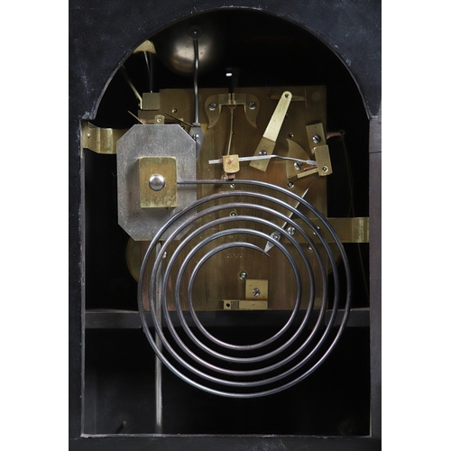 399 - A SUBSTANTIAL 19TH CENTURY EBONISED CHIMING TABLE CLOCK BY THWAITES & REED, LONDON. the 9 1/2