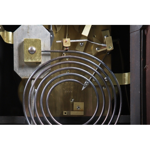 399 - A SUBSTANTIAL 19TH CENTURY EBONISED CHIMING TABLE CLOCK BY THWAITES & REED, LONDON. the 9 1/2