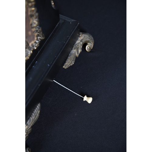 399 - A SUBSTANTIAL 19TH CENTURY EBONISED CHIMING TABLE CLOCK BY THWAITES & REED, LONDON. the 9 1/2