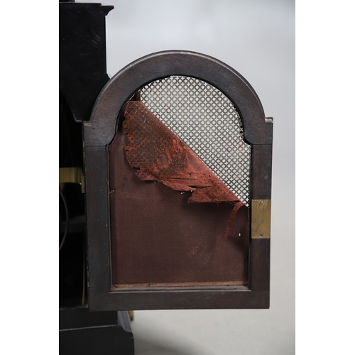 399 - A SUBSTANTIAL 19TH CENTURY EBONISED CHIMING TABLE CLOCK BY THWAITES & REED, LONDON. the 9 1/2