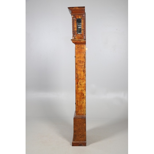 405 - A LATE 17TH/EARLY 18TH CENTURY WALNUT LONGCASE CLOCK BY JOHN CLOWES. the 11