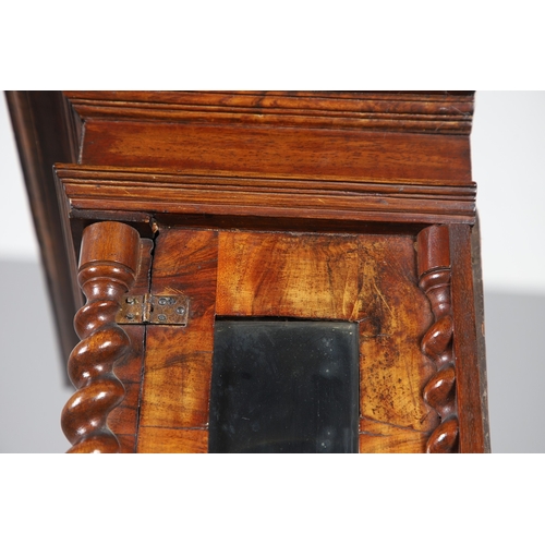 405 - A LATE 17TH/EARLY 18TH CENTURY WALNUT LONGCASE CLOCK BY JOHN CLOWES. the 11