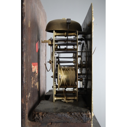 405 - A LATE 17TH/EARLY 18TH CENTURY WALNUT LONGCASE CLOCK BY JOHN CLOWES. the 11