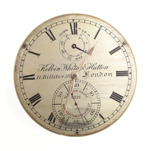 413 - A TWO DAY MARINE CHRONOMETER BY KELVIN WHITE & HUTTON, NO. 5218. 19th century, the signed 4