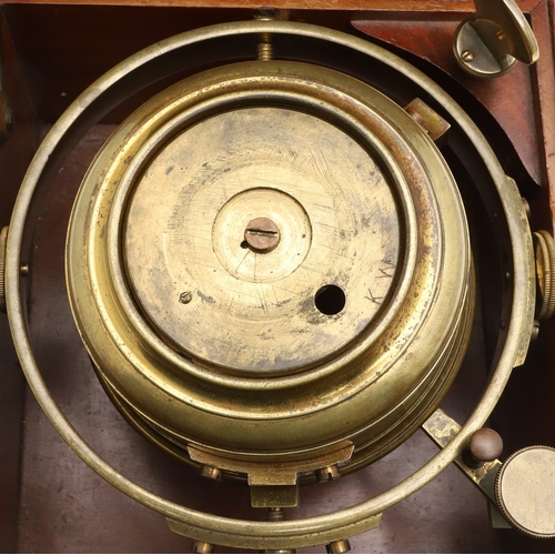 413 - A TWO DAY MARINE CHRONOMETER BY KELVIN WHITE & HUTTON, NO. 5218. 19th century, the signed 4