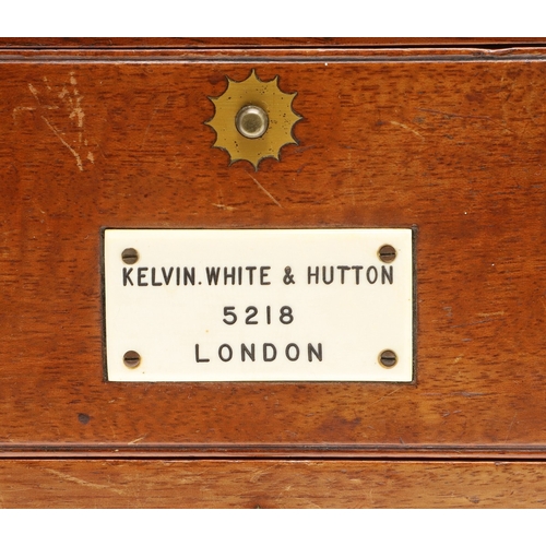 413 - A TWO DAY MARINE CHRONOMETER BY KELVIN WHITE & HUTTON, NO. 5218. 19th century, the signed 4