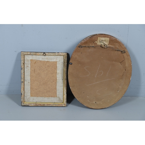 434 - A REGENCY OVAL SILKWORK FLORAL PICTURE. depicting a basket of flowers within a gilded frame, 39cm x ... 