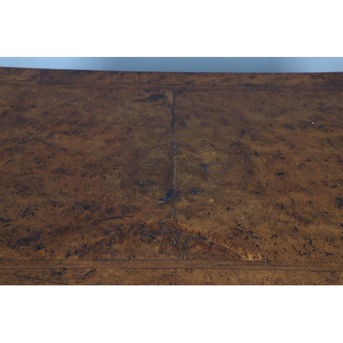 492 - AN 18TH CENTURY STYLE WALNUT DRESSER BASE. constructed from old timbers, the feather banded top with... 