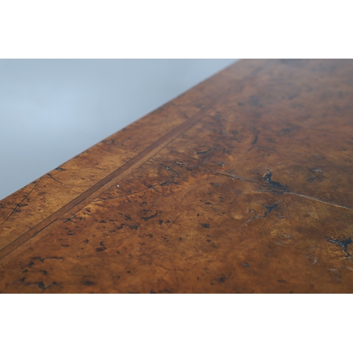 492 - AN 18TH CENTURY STYLE WALNUT DRESSER BASE. constructed from old timbers, the feather banded top with... 