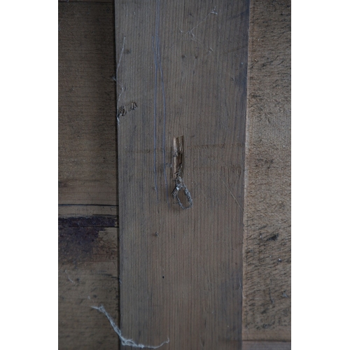 535 - A LARGE 19TH CENTURY GILT GESSO OVAL WALL MIRROR. the tripple section plate to a wire mounted gilt g... 