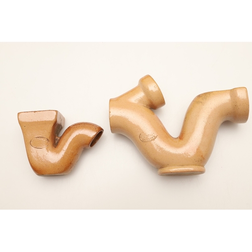 624 - UNUSUAL DOULTON LAMBETH TRADESMAN SAMPLES. An interesting collection of stoneware miniature pipes, m... 