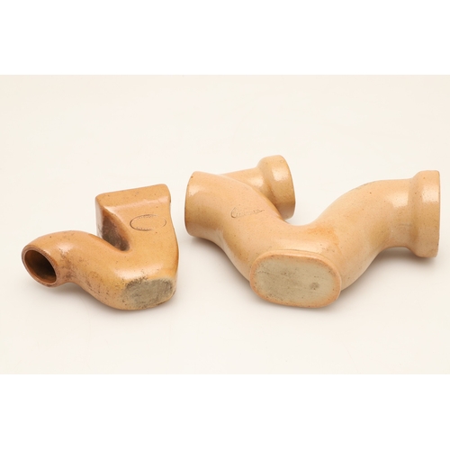 624 - UNUSUAL DOULTON LAMBETH TRADESMAN SAMPLES. An interesting collection of stoneware miniature pipes, m... 