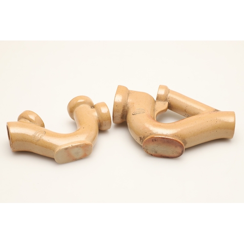 624 - UNUSUAL DOULTON LAMBETH TRADESMAN SAMPLES. An interesting collection of stoneware miniature pipes, m... 