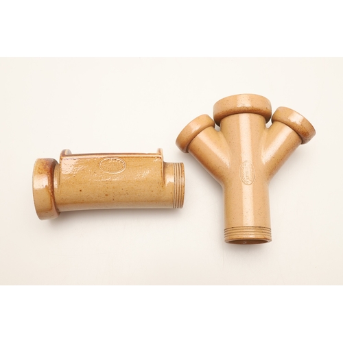 624 - UNUSUAL DOULTON LAMBETH TRADESMAN SAMPLES. An interesting collection of stoneware miniature pipes, m... 