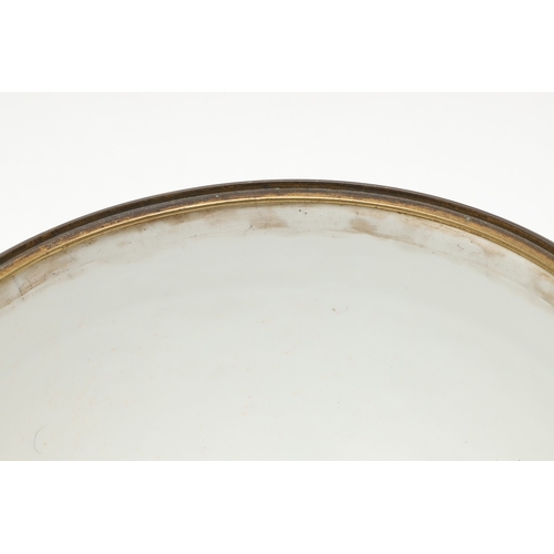 640 - LARGE GERMAN PORCELAIN BOWL & COVER. A late 19thc bowl and cover, with oval panels painted with a va... 