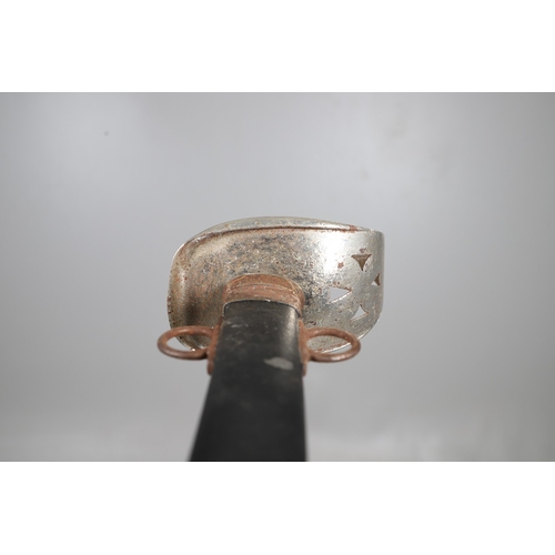 100 - AN 1890 PATTERN CAVALRY TROOPERS SWORD AND SCABBARD. With an 87 cm slightly curved and pointed blade... 