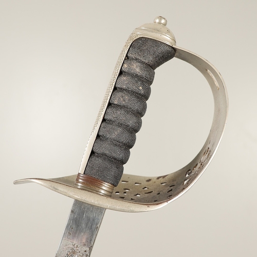 101 - A GEORGE V 1897 PATTERN SWORD AND SCABBARD. An 1897 Pattern Infantry Officers sword with an 82 cm po... 