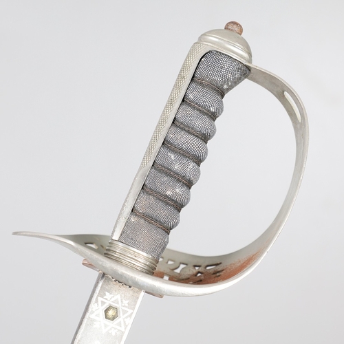 102 - A ROYAL ARTILLERY 1897 PATTERN SWORD BY WILKINSON. An 1897 Pattern Infantry Officers sword with an 8... 