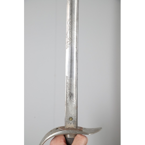 102 - A ROYAL ARTILLERY 1897 PATTERN SWORD BY WILKINSON. An 1897 Pattern Infantry Officers sword with an 8... 
