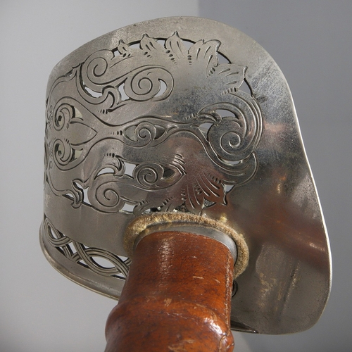 103 - AN 1897 PATTERN INFANTRY OFFICER'S SWORD AND SCABBARD BY HAWKSORTH OF SHEFFIELD. An 1897 Pattern Inf... 