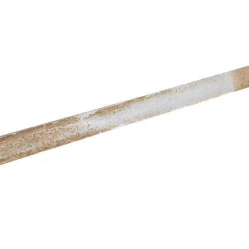 104 - A GEORGE V 1897 PATTERN SWORD. An 1897 Pattern Infantry Officers sword with an 83 cm pointed unsharp... 