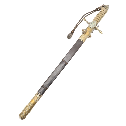 107 - A GEORGE V MIDSHIPMAN'S DIRK BY ARMY AND NAVY COOPERATIVE SOCIETY. With a 45.5 cm tapering blade wit... 