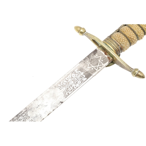 107 - A GEORGE V MIDSHIPMAN'S DIRK BY ARMY AND NAVY COOPERATIVE SOCIETY. With a 45.5 cm tapering blade wit... 