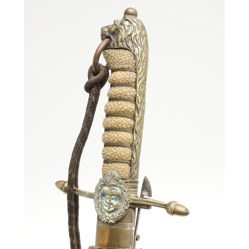 107 - A GEORGE V MIDSHIPMAN'S DIRK BY ARMY AND NAVY COOPERATIVE SOCIETY. With a 45.5 cm tapering blade wit... 