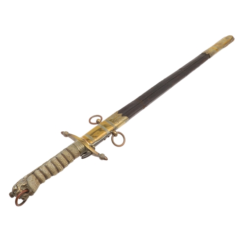 108 - AN EDWARD VII MIDSHIPMAN'S DIRK BY GIEVE, MATTHEWS AND SEAGRIVE. With a 45.5 cm tapering blade with ... 