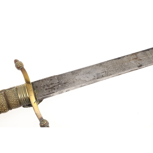 108 - AN EDWARD VII MIDSHIPMAN'S DIRK BY GIEVE, MATTHEWS AND SEAGRIVE. With a 45.5 cm tapering blade with ... 
