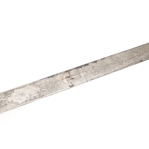 108 - AN EDWARD VII MIDSHIPMAN'S DIRK BY GIEVE, MATTHEWS AND SEAGRIVE. With a 45.5 cm tapering blade with ... 