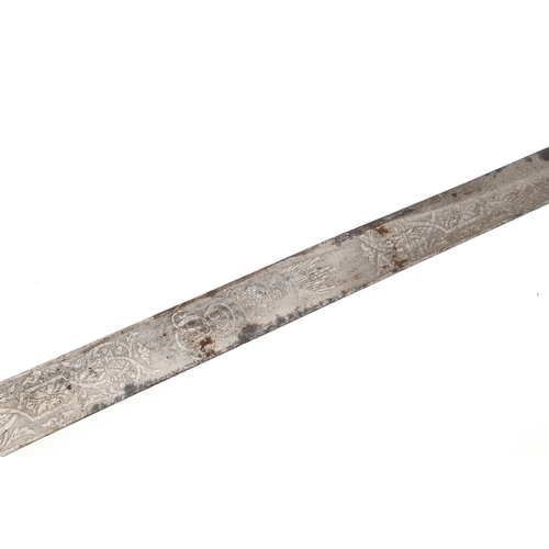108 - AN EDWARD VII MIDSHIPMAN'S DIRK BY GIEVE, MATTHEWS AND SEAGRIVE. With a 45.5 cm tapering blade with ... 