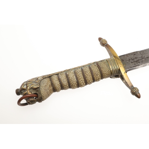 108 - AN EDWARD VII MIDSHIPMAN'S DIRK BY GIEVE, MATTHEWS AND SEAGRIVE. With a 45.5 cm tapering blade with ... 