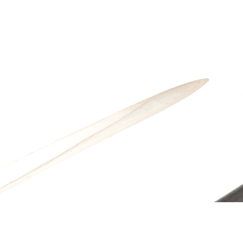 114 - A GERMAN OR PRUSSIAN INFANTRY OFFICER'S SWORD AND SCABBARD. With an 80.5 cm slender, tapering, point... 