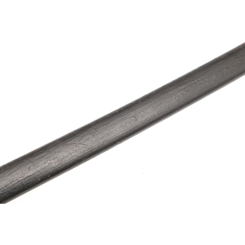 114 - A GERMAN OR PRUSSIAN INFANTRY OFFICER'S SWORD AND SCABBARD. With an 80.5 cm slender, tapering, point... 