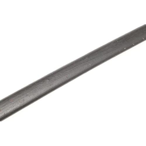 114 - A GERMAN OR PRUSSIAN INFANTRY OFFICER'S SWORD AND SCABBARD. With an 80.5 cm slender, tapering, point... 