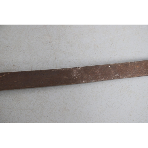 115 - A CAVALRY TROOPER'S SWORD WITH THREE BAR HILT. With an 88.5 cm curved, pointed blade with a partial ... 