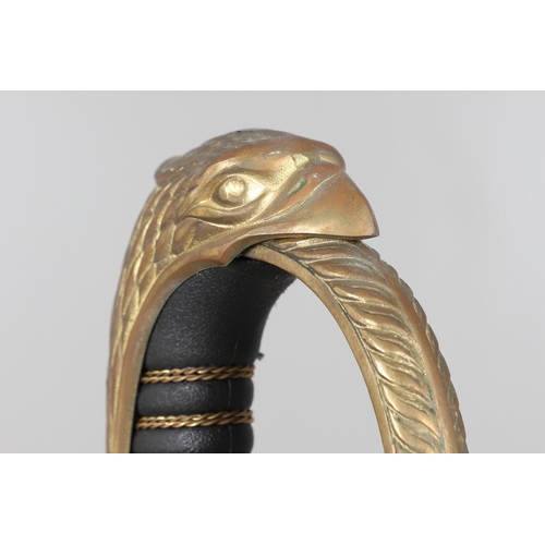 116 - A POLISH 1921/22 PATTERN CAVALRY OFFICERS SABRE. With a 77cm curved and pointed blade decorated with... 