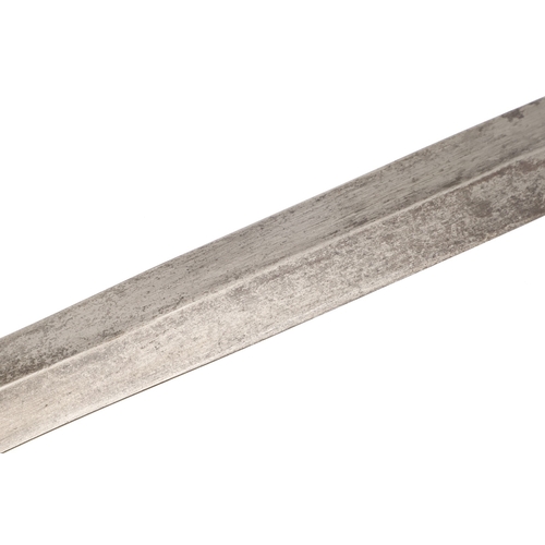 117 - A DATED 1831 PATTERN FRENCH ARTILLERY SHORT SWORD AND SCABBARD. With a 48.5 cm double edged pointed ... 